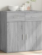 vidaXL Сайдборд сив сонома 79x38x80 см инженерно дърво