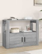 vidaXL Сайдборд Сив сонома 80x30x60 см инженерно дърво
