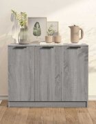 vidaXL Сайдборд Сив сонома 905x30x70 см инженерно дърво