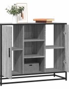 vidaXL Сайдборд сив сонома 92x35x76 см инженерно дърво