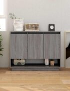 vidaXL Сайдборд сив сонома 97x31x75 см инженерно дърво