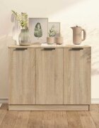 vidaXL Сайдборд сонома дъб 905x30x70 см инженерно дърво