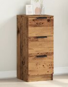 vidaXL Сайдборд старо дърво 30x30x70 см инженерно дърво