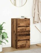 vidaXL Сайдборд старо дърво 375x35x76 см инженерно дърво