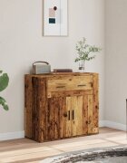 vidaXL Сайдборд старо дърво 80x33x70 см инженерно дърво