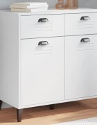 vidaXL Сайдборд "VIKEN" бял 80x40x80 см инженерно дърво