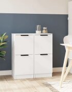 vidaXL Сайдборди 2 бр бели 30x30x70 см инженерно дърво