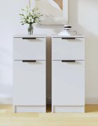 vidaXL Сайдборди 2 бр бели 30x30x70 см инженерно дърво