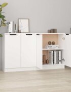 vidaXL Сайдборди 2 бр бели 60x30x70 см инженерно дърво