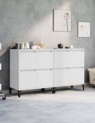 vidaXL Сайдборди 2 бр бели 60x35x70 см инженерно дърво