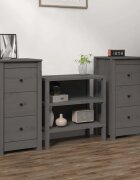 vidaXL Сайдборди 2 бр черни 40x35x80 см бор масив