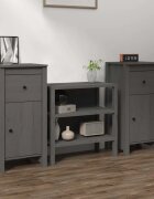 vidaXL Сайдборди 2 бр черни 40x35x80 см бор масив
