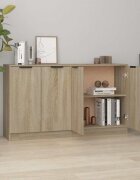 vidaXL Сайдборди 2 бр дъб сонома 60x30x70 см инженерно дърво