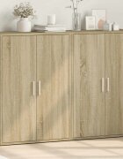 vidaXL Сайдборди 2 бр дъб сонома 60x31x84 см инженерно дърво