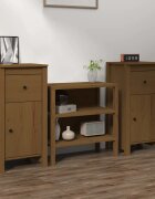 vidaXL Сайдборди 2 бр меденокафяви 40x35x80 см бор масив