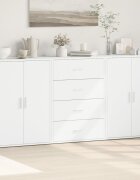 vidaXL Сайдборди 3 бр бели 60x31x84 см инженерно дърво
