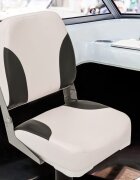 vidaXL Седалка за лодка със стойка регулируема височина 360° въртене