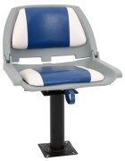 vidaXL Седалка за лодка със стойка въртяща се на 360°