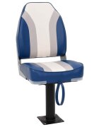 vidaXL Седалка за лодка със стойка въртяща се на 360°