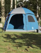 vidaXL Семейна палатка Igloo за 6 души синя водоустойчива