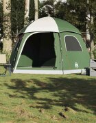 vidaXL Семейна палатка Igloo за 6 души Зелена водоустойчива