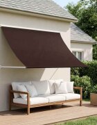 vidaXL Сенник Кафяво 350 x 150 cm 180 г / м² полиестер с PU покритие