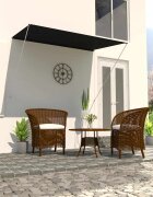 vidaXL Сенник с падащо рамо 200x150 см антрацит