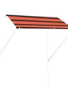 vidaXL Сенник с падащо рамо 250x150 см оранжево и кафяво