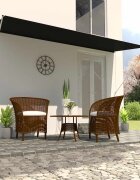 vidaXL Сенник с падащо рамо 400x150 см антрацит