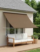 vidaXL Сенник Таупе 100 x 150 cm 180 г / м² полиестер с PU покритие