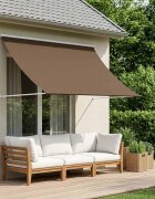 vidaXL Сенник Таупе 150 x 150 cm 180 г / м² полиестер с PU покритие