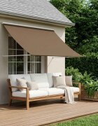 vidaXL Сенник Таупе 300 x 150 cm 180 г / м² полиестер с PU покритие
