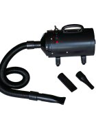 vidaXL Сешоар за кучета с 3 накрайника черен 2400 W