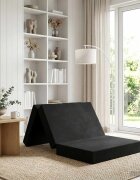 vidaXL Сгъваем диван легло 100 x 67 x 45 см Черно