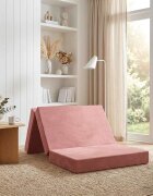 vidaXL Сгъваем диван легло 100 x 67 x 45 см Розово