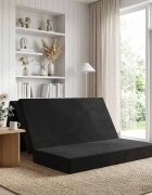vidaXL Сгъваем диван легло 120 x 67 x 45 см Черно