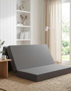 vidaXL Сгъваем диван легло 120 x 67 x 45 см Светлосиво