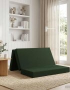 vidaXL Сгъваем диван легло 160 x 67 x 45 см Тъмнозелено
