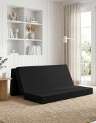 vidaXL Сгъваем диван легло 200 x 67 x 45 см Черно