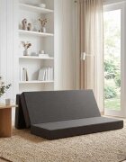 vidaXL Сгъваем диван легло 200 x 67 x 45 см Тъмносиво