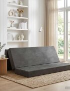 vidaXL Сгъваем диван легло 200 x 67 x 45 см Тъмносиво