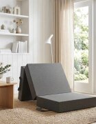 vidaXL Сгъваем диван легло 75 x 63 x 45 см Светлосиво