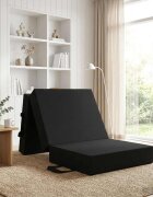 vidaXL Сгъваем диван легло 75 x 67 x 45 см Черно