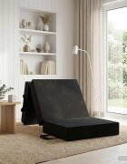 vidaXL Сгъваем диван легло 75 x 67 x 45 см Черно