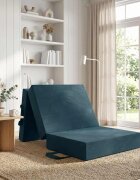 vidaXL Сгъваем диван легло 75 x 67 x 45 см Синьо