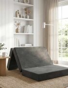 vidaXL Сгъваем диван легло 90 x 67 x 45 см Тъмносиво