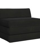 vidaXL Сгъваем диван легло Черно 200 x 70 x 10 см Кадифе