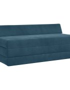 vidaXL Сгъваем диван легло Синьо 120 x 60 x 49 см Текстил