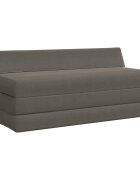 vidaXL Сгъваем диван легло Светлосиво 120 x 60 x 49 см Текстил
