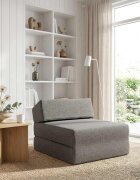 vidaXL Сгъваем диван легло Светлосиво 60 x 70 x 41 см Текстил